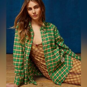 Urban Outfitters BDG Brixton Flannel Women’s 100% Cotton Button Down Shirt